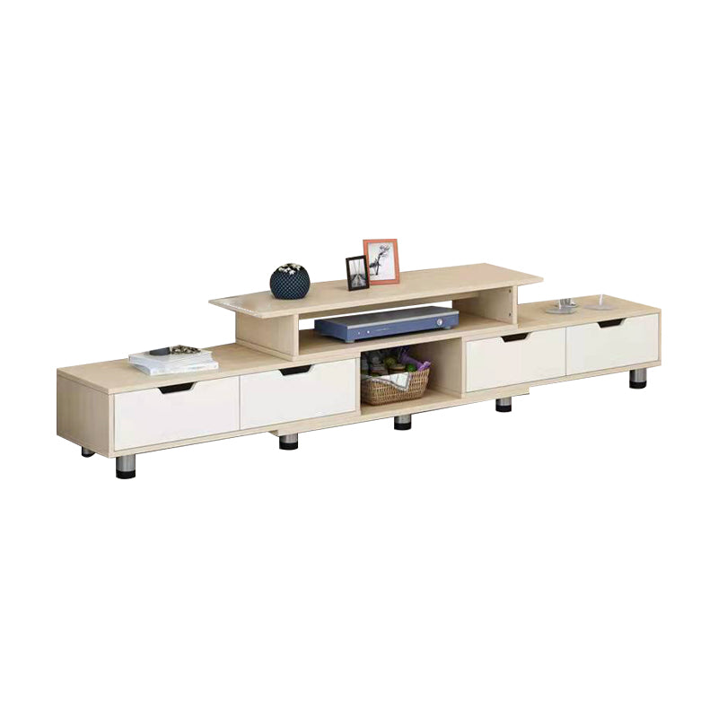 Scandinavian TV Media Stand Engineered Wood TV Stand Console