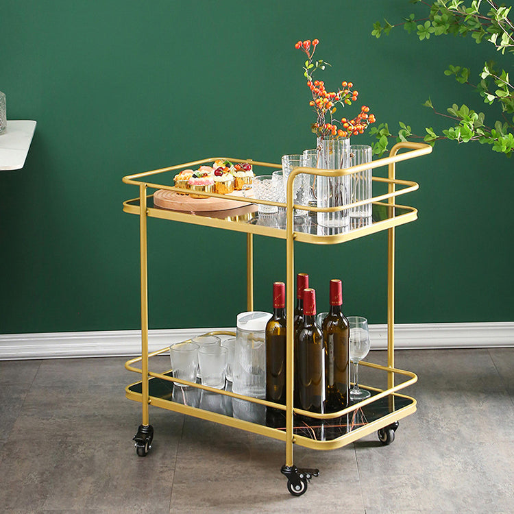 31.50" High Rolling Contemporary Prep Table Wooden Prep Table