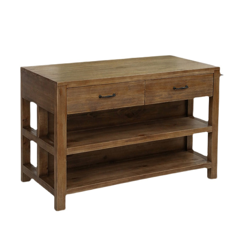 Modern Stationary Kitchen Island table Wood Kitchen Island table