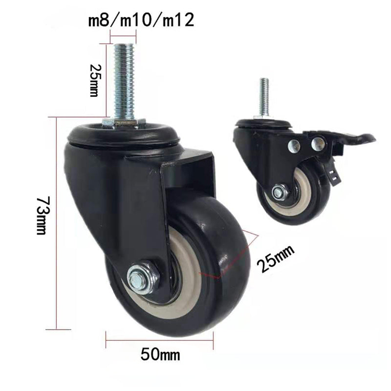 Modern Rolling Kitchen Cart Wood Rectangular Kitchen Trolley for Home Use