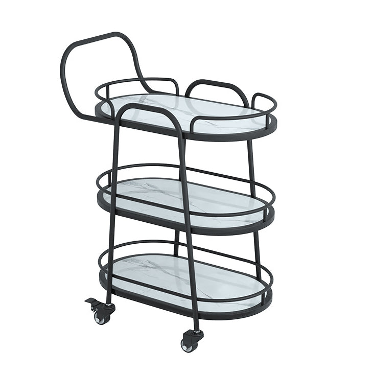 33.46" High Rolling Contemporary Prep Table Stone Prep Table for Restaurant