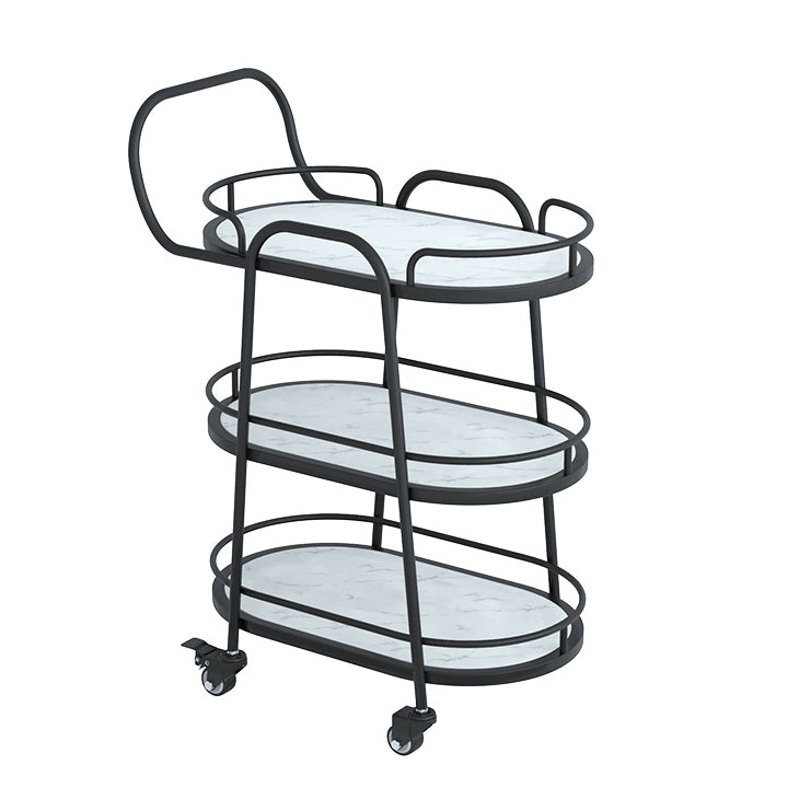 33.46" High Rolling Contemporary Prep Table Stone Prep Table for Restaurant