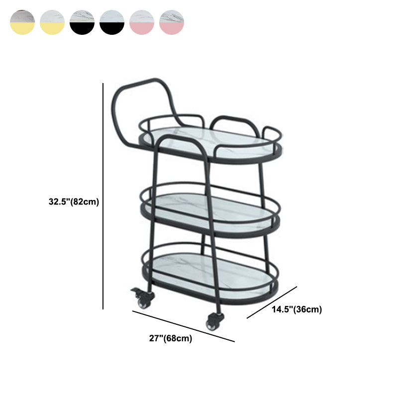 32.28" High Rolling Contemporary Prep Table Stone Prep Table for Restaurant