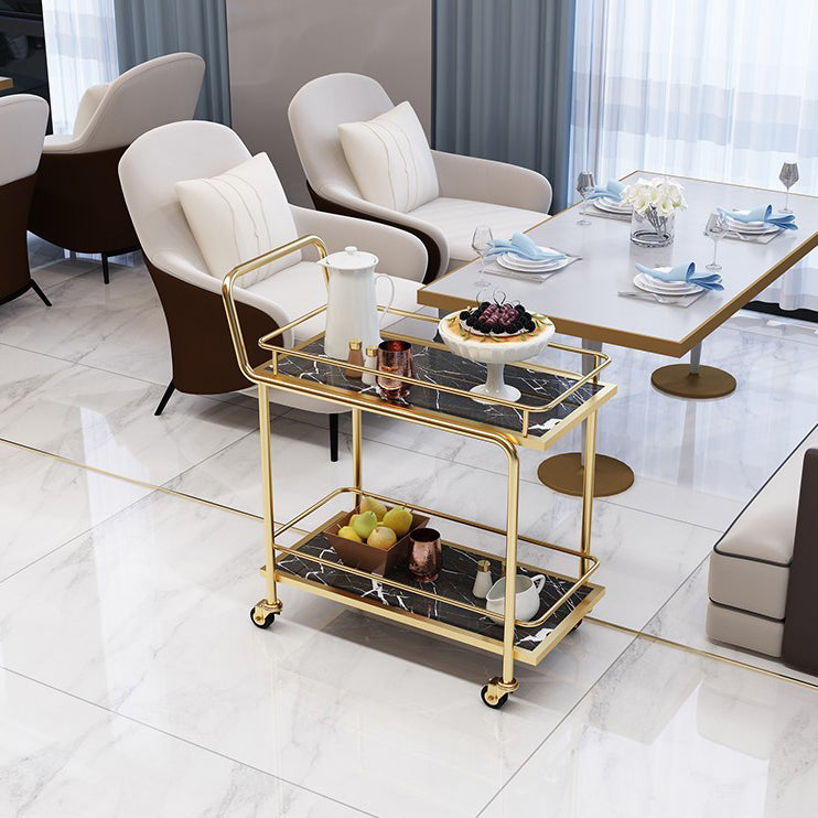 34.65" High Rolling Contemporary Prep Table Stone Prep Table for Restaurant