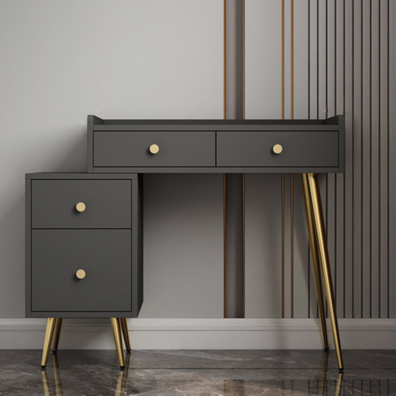 4 Drawers Makeup Table Desk Vanity - 30.7"H Vanity Table with Cabinets