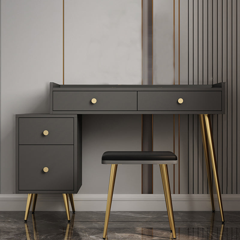 4 Drawers Makeup Table Desk Vanity - 30.7"H Vanity Table with Cabinets