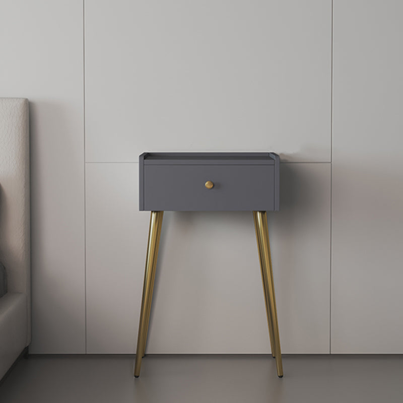 Rectangular Top Vanity Makeup Table - 30.7" Tall Vanity White/Grey Makeup Table