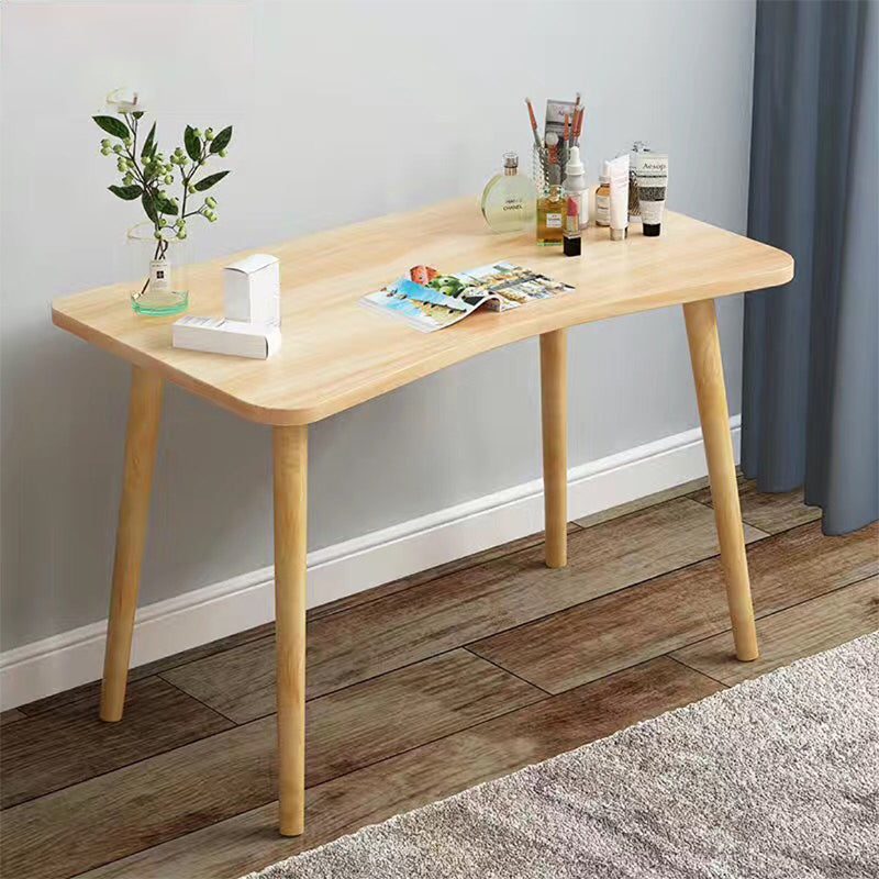 28.7" Height Wooden Makeup Vanity Desk Vanity in White /blue / Natural