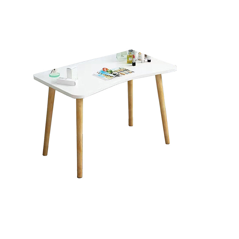 28.7" Height Wooden Makeup Vanity Desk Vanity in White /blue / Natural