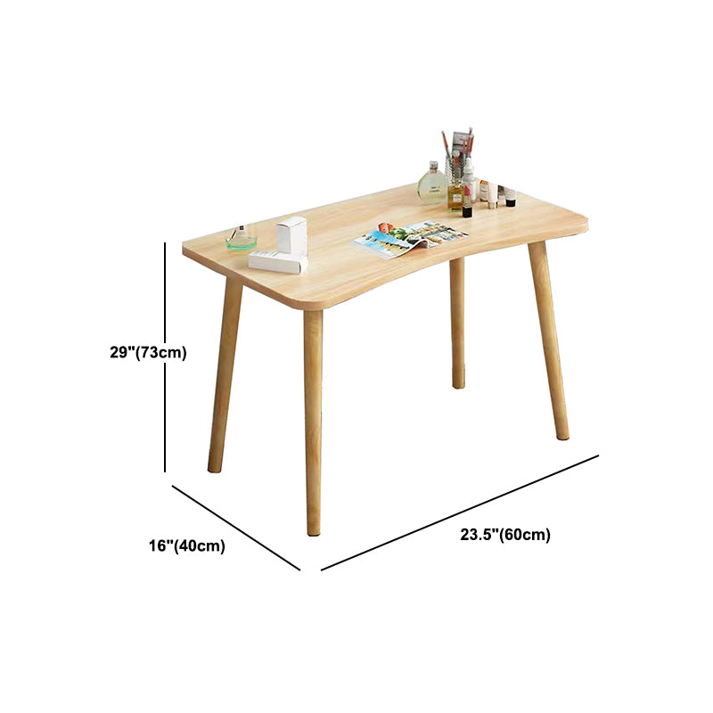 28.7" Height Wooden Makeup Vanity Desk Vanity in White /blue / Natural