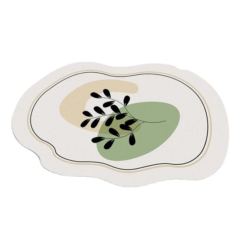 Yellow Simple Carpet Polyester Color Lump Carpet Washable Carpet for Living Room