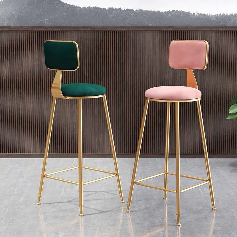 Nordic Style Metal Bar-stool Round Counter Bar Stool for Kitchen Bar