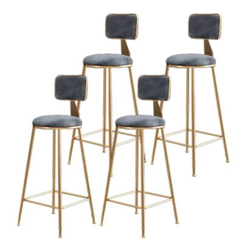Nordic Style Metal Bar-stool Round Counter Bar Stool for Kitchen Bar