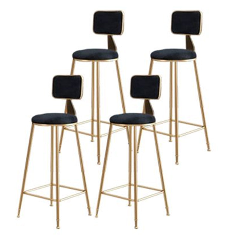 Nordic Style Metal Bar-stool Round Counter Bar Stool for Kitchen Bar
