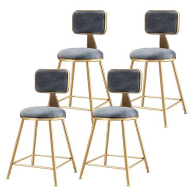 Nordic Style Metal Bar-stool Round Counter Bar Stool for Kitchen Bar