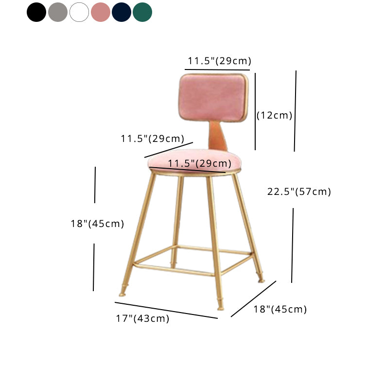 Nordic Style Metal Bar-stool Round Counter Bar Stool for Kitchen Bar