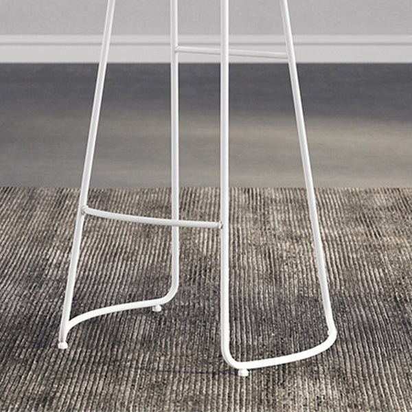 Scandinavian Design Upholstered Bar Stools Armless Stools with Cushion