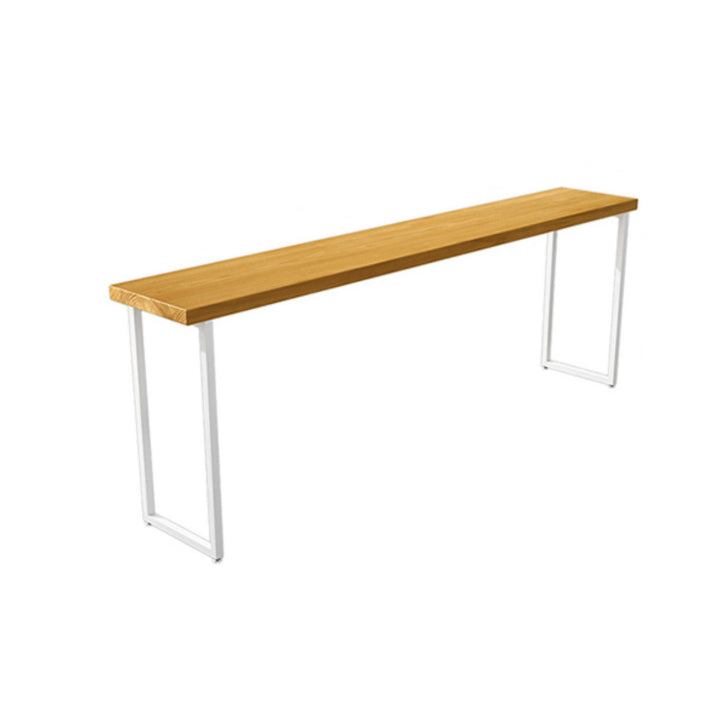 Luxury Rectangle Solid Wood Bar Table Set 1/5/9 Pieces Counter Table with High Stools