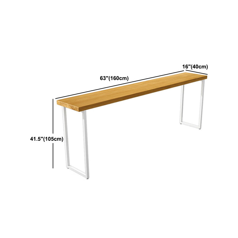 Luxury Rectangle Solid Wood Bar Table Set 1/5/9 Pieces Counter Table with High Stools