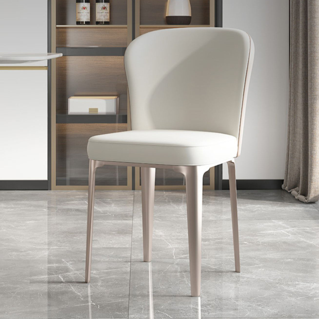 Modern Round Dining Table Set 1/2/5/9 Pieces Dinette Set with Sintered Stone Top