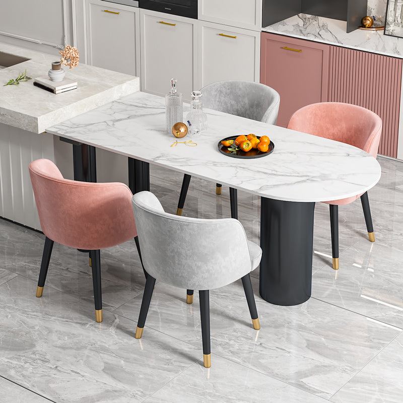 Sintered Stone Dining Table Modern White Dining Table for Kitchen