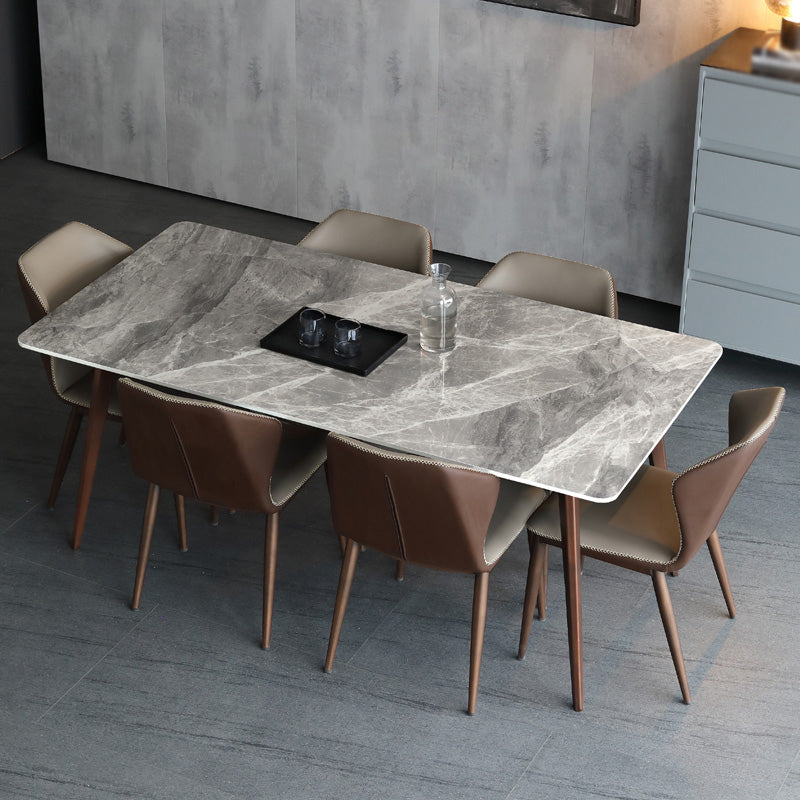 Sintered Stone Rectangle Dining Table Modern Kitchen Table for Dining Room