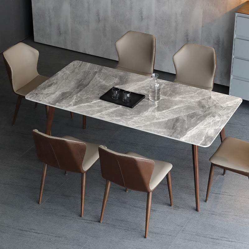Sintered Stone Rectangle Dining Table Modern Kitchen Table for Dining Room