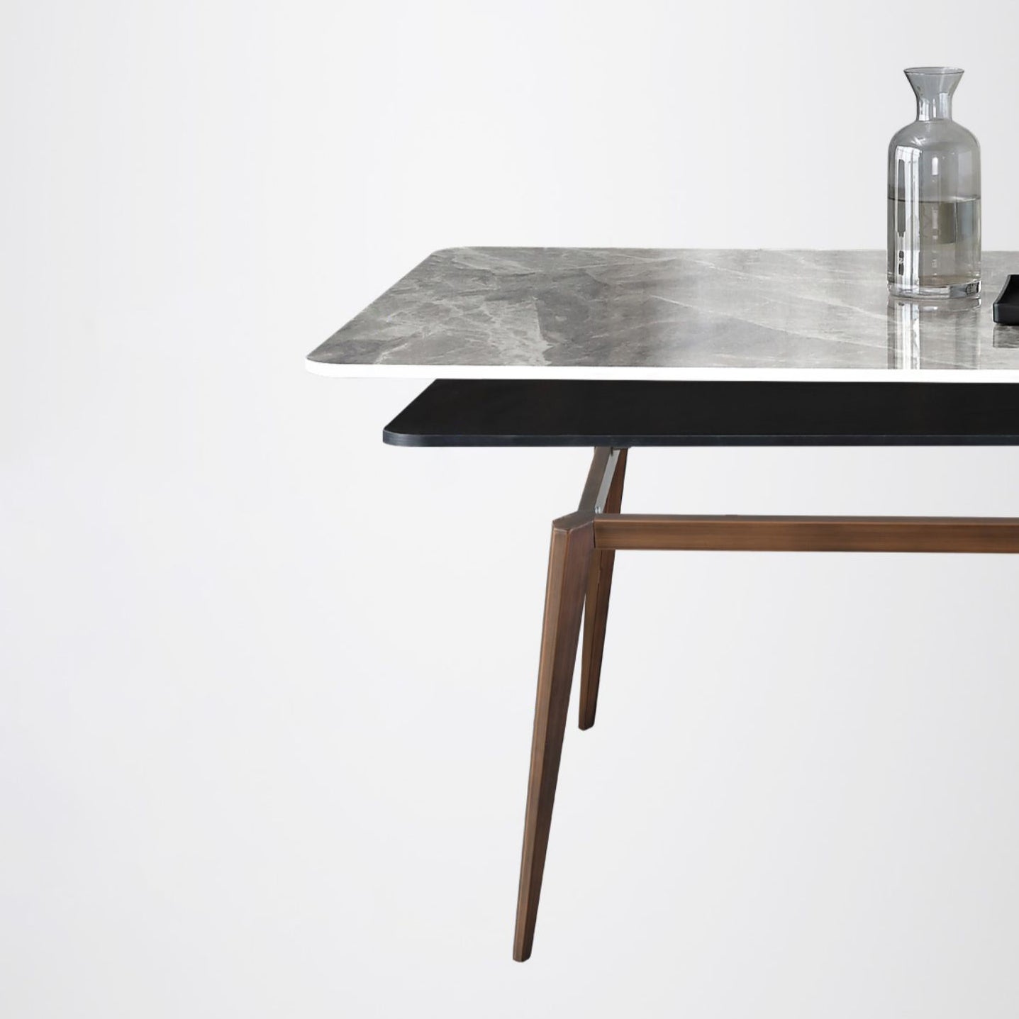 Sintered Stone Rectangle Dining Table Modern Kitchen Table for Dining Room