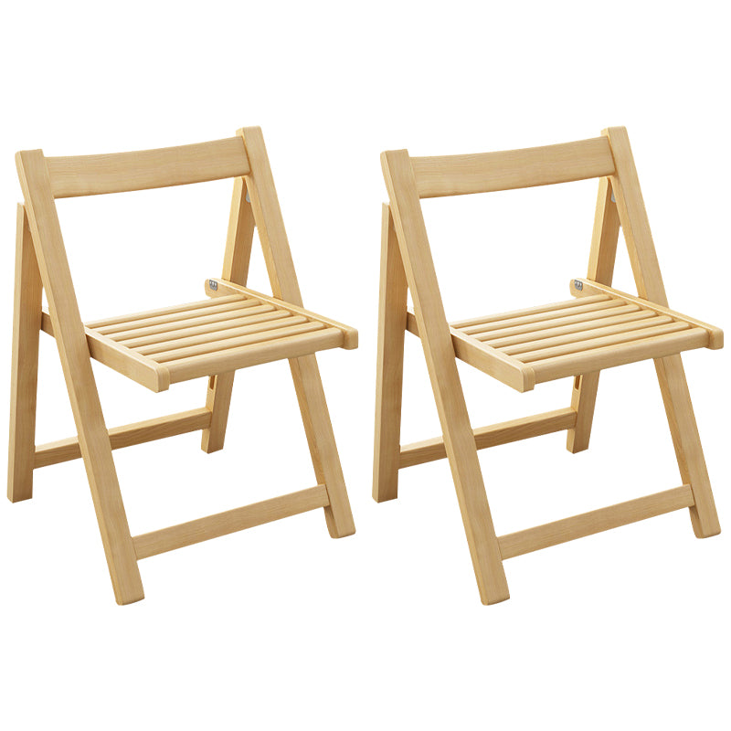 Modern Wood Dining Room Chair Armless Folding Side Chair for Home Use