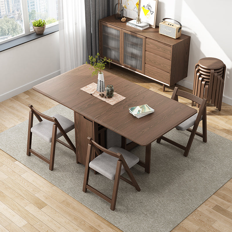 Modern Wood Dining Room Chair Armless Folding Side Chair for Home Use