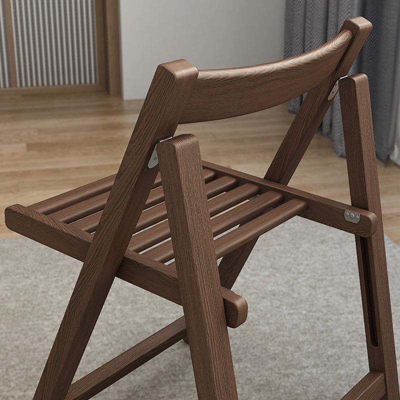 Modern Wood Dining Room Chair Armless Folding Side Chair for Home Use