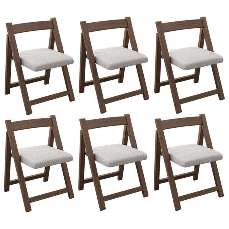 Modern Wood Dining Room Chair Armless Folding Side Chair for Home Use