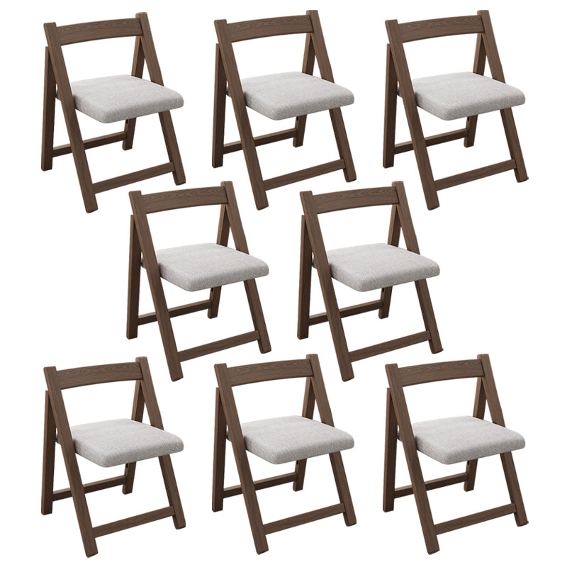 Modern Wood Dining Room Chair Armless Folding Side Chair for Home Use