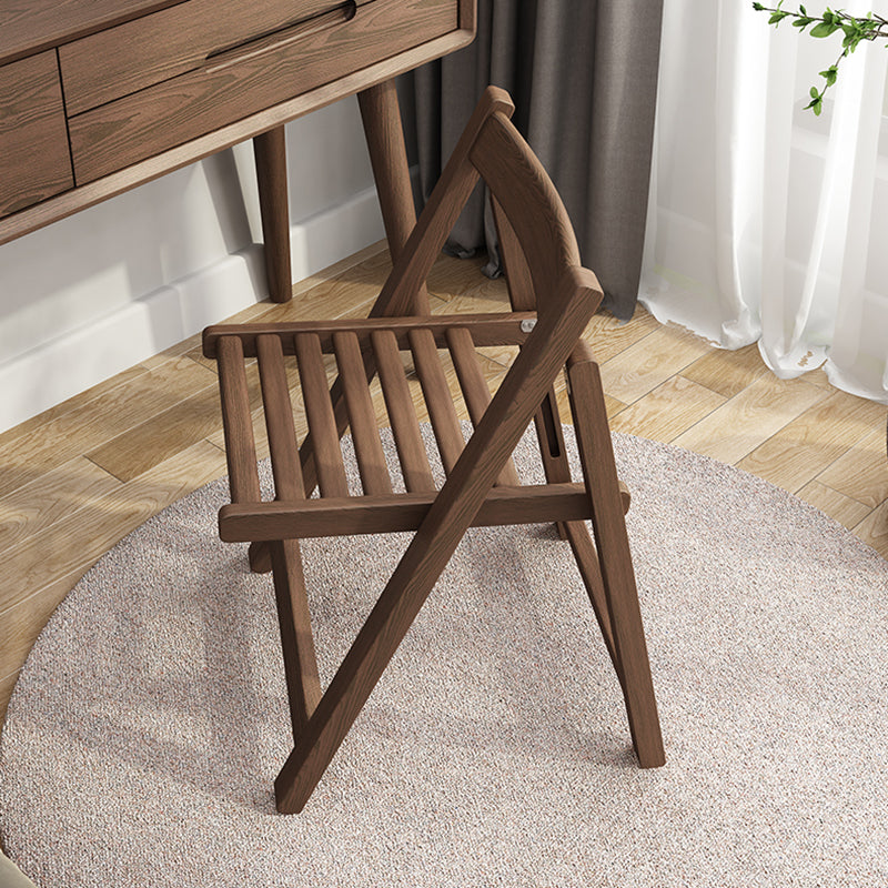 Modern Wood Dining Room Chair Armless Folding Side Chair for Home Use