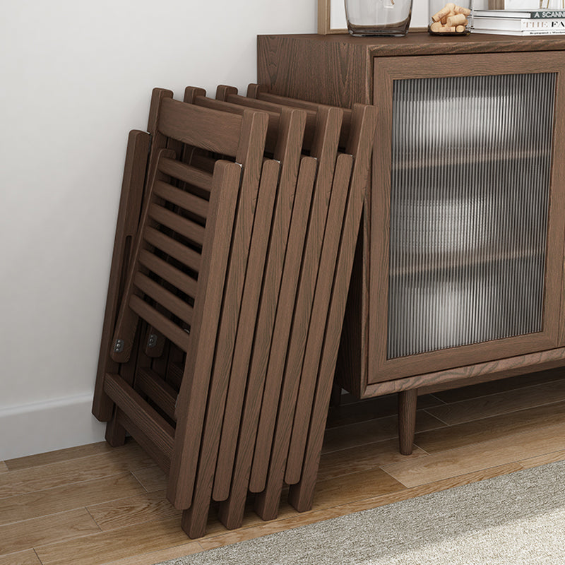 Modern Wood Dining Room Chair Armless Folding Side Chair for Home Use