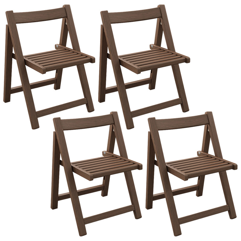 Modern Wood Dining Room Chair Armless Folding Side Chair for Home Use