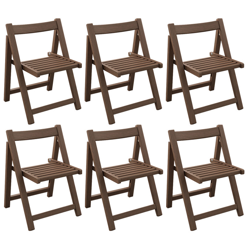 Modern Wood Dining Room Chair Armless Folding Side Chair for Home Use
