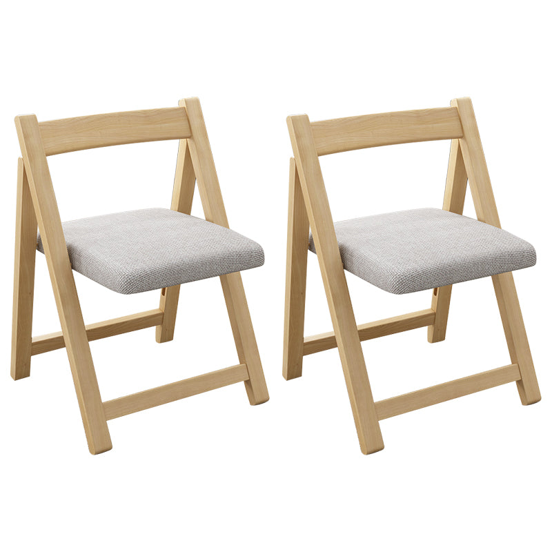 Modern Wood Dining Room Chair Armless Folding Side Chair for Home Use