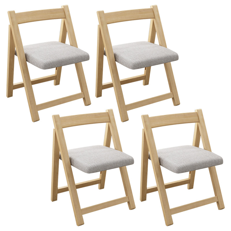 Modern Wood Dining Room Chair Armless Folding Side Chair for Home Use