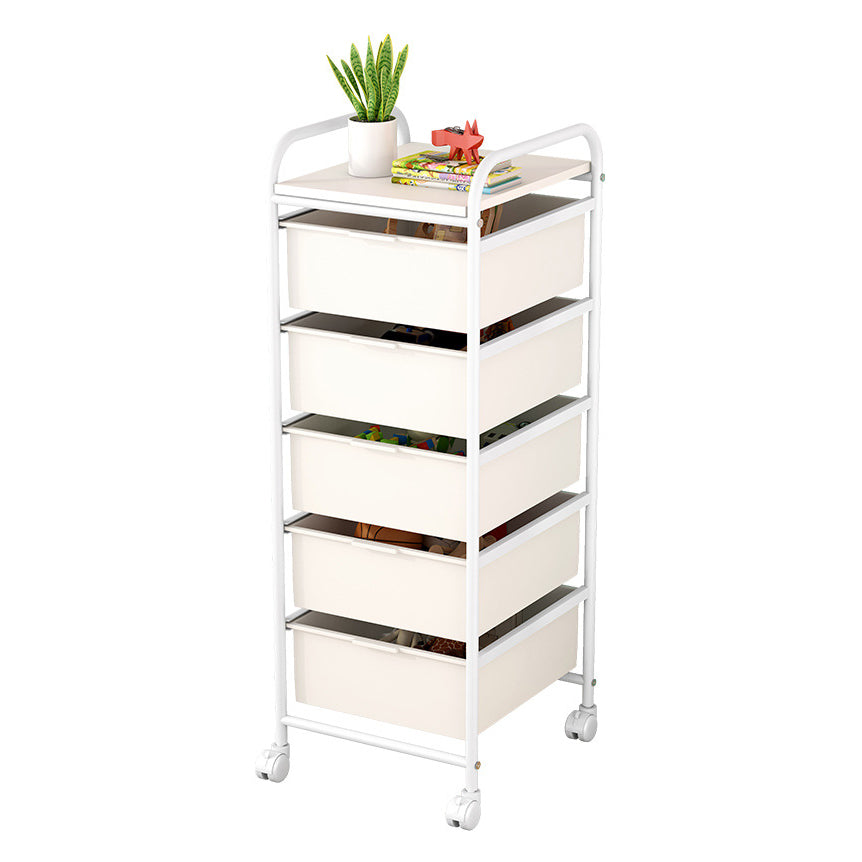 Metal and Plastic Bookshelf Scandinavian Bookcase for Home Office