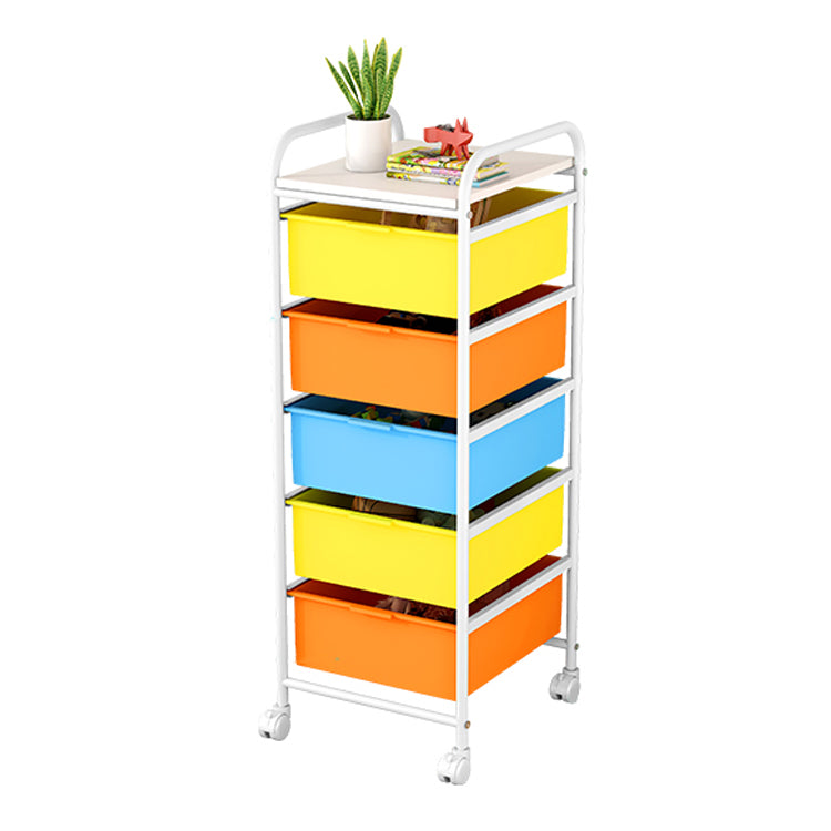 Metal and Plastic Bookshelf Scandinavian Bookcase for Home Office