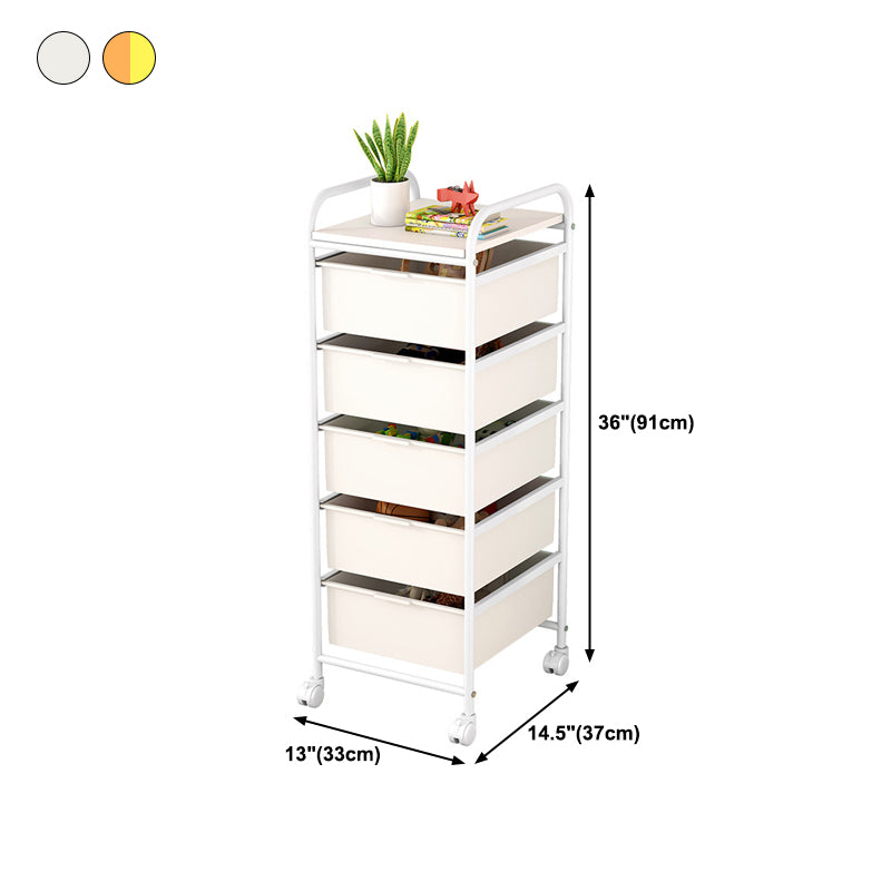 Metal and Plastic Bookshelf Scandinavian Bookcase for Home Office