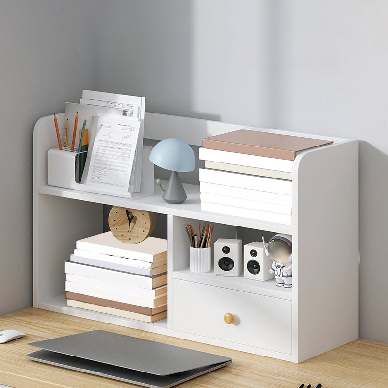 Modern Style Bookshelf Engineer Wood Bookcase with Drawer for Home