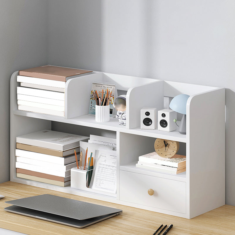 Modern Style Bookshelf Engineer Wood Bookcase with Drawer for Home