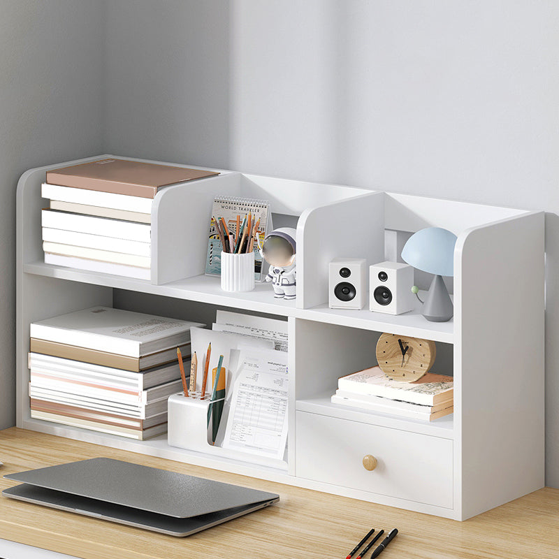 Modern Style Bookshelf Engineer Wood Bookcase with Drawer for Home