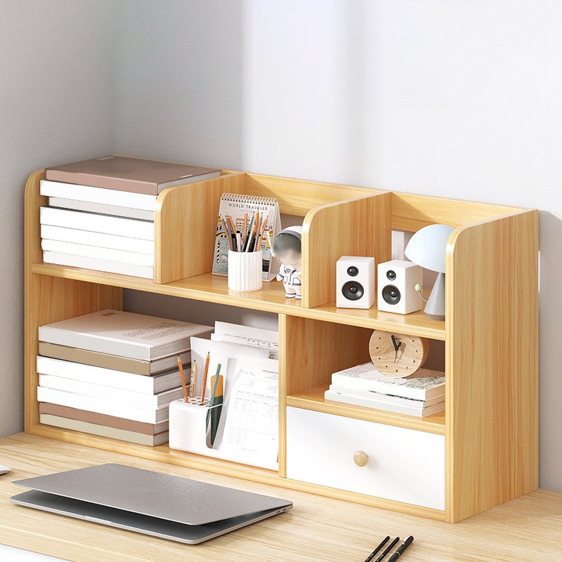 Modern Style Bookshelf Engineer Wood Bookcase with Drawer for Home