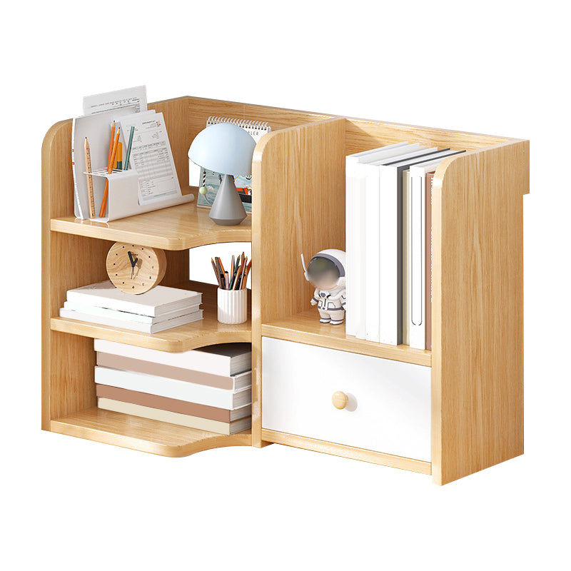 Modern Style Bookshelf Engineer Wood Bookcase with Drawer for Home