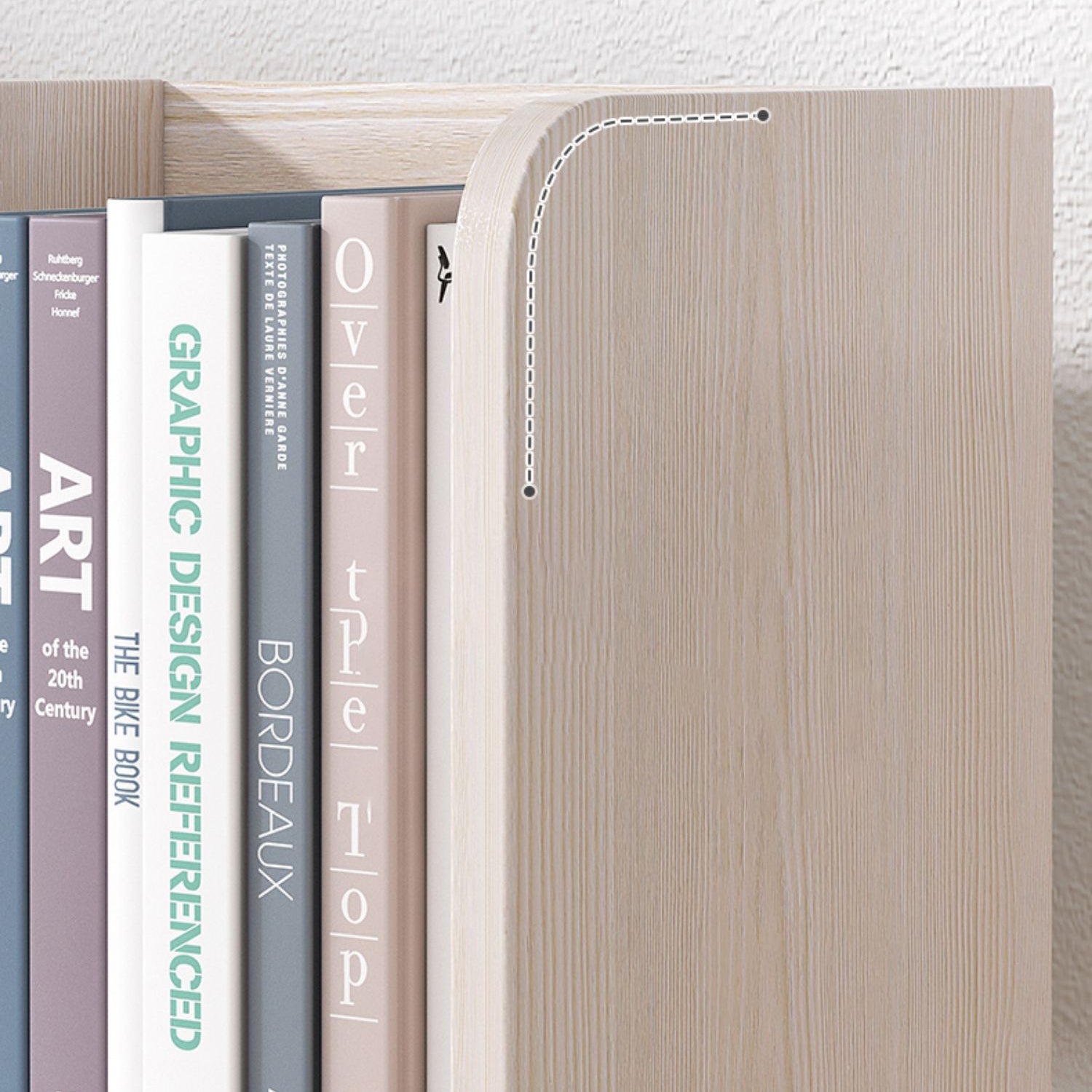 Modern Style Bookshelf Engineer Wood Bookcase with Drawer for Home