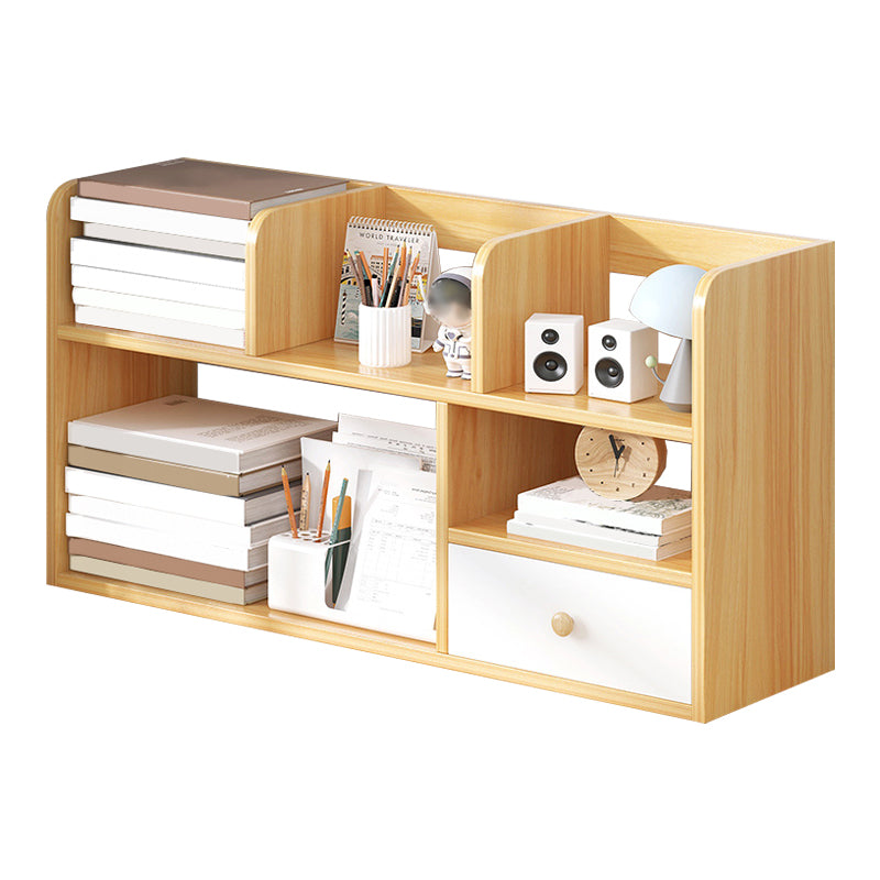 Modern Style Bookshelf Engineer Wood Bookcase with Drawer for Home