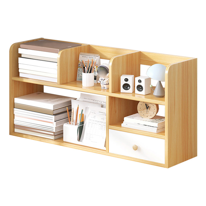 Modern Style Bookshelf Engineer Wood Bookcase with Drawer for Home